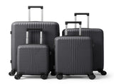 Non-TSA customs lock 4-in-1 PP trolley case, 16in, 20in, 24in, 28in, PP, dark gray 70585879