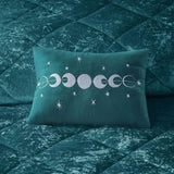 King/Cal King Velvet Comforter Set with Throw Pillow B03595943