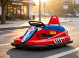 Red 6V Bumper Car for Kids 360&deg Rotation Electric Ride On for Indoor Playroom 96715853
