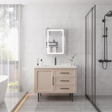 20 X 28 inch Bathroom Medicine Cabinet with Mirror Wall Mounted LED Bathroom Mirror Cabinet with W173894722