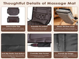 Multi-Functional Full Body Massage Mat with Flannel/PU Leather Surface, Shiatsu Neck Foot Massagers, 88731027