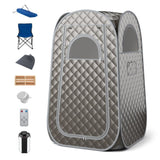 Sauna Room for Home Spa RelaxationSteam Generator Gray 09552087