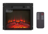 Electric Fireplace Insert 18" 1400W 120V ,Equipped with remote control, ultra thin heater with log 31245876