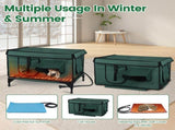 Large Heated Cat House for Outside,Outdoor Heated Pet Shelter for Cats, Constant Temperature Heating 84747723