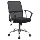 ZNTS Black Swivel Office Chair with Casters B062P153790