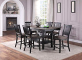 Dark Coffee Classic Wood Kitchen Dining Room Set of 2 High Chairs Fabric upholstered Seat Unique B01183543