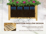 Wooden Climbing Vine Raised Garden Bed for Balcony Gardening, Planter with Trellis for Flowers 53242736