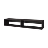 Wengue Floating Media Rack in Melamine with 2-Shelves B062P290246