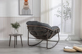 Outdoor Rattan Rocking Chair,Padded Cushion Rocker Recliner Chair Outdoor for Front Porch, Living W640105282