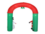 8ft with Santa Snowman 7 Lights Inflatable Festive Arch Decoration 14926679