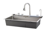 Pull-out Facuet Single Bowl Sink Kitchen Sink 304 Whale Waterfall Sink Dish Sink Household 69820367