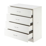 ZNTS FCH Modern Simple 4-Drawer Dresser White 52846176