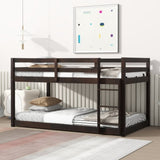 ZNTS Solid Wooden , Solid Rubber Wooden Twin over Twin Loft Bed with Ladder ,Upper and Bottom Bed W504P191655