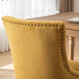 A&A Furniture,Ultra Side Dining Chair,Thickened fabric chairs with neutrally toned solid wood W1143P151495