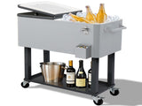 80QT Iron Spray Cooler with Shelf 83645078