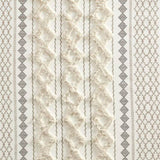 1PC 50x108" Cotton Printed Curtain Panel with Chenille Stripe and Lining B035P341186