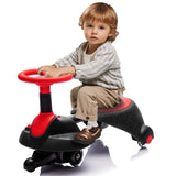 ZNTS 6V Kids Ride On Electric Wiggle Car,Flashing & Shock absorbing PU Wheels For Effective Floor W1578P213377