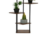 Tiered Corner Plant Stand, Tall Indoor Metal & MDF Flower Shelf, Multi-Layer Display Rack for Living 85306430