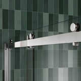 Bypass shower door, sliding door, with 5/16" tempered glass and Brushed Nickel finish 6074 W2122P179445