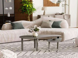 Contemporary rotatable cocktail table solid rubber wood legs, 360 degree rotating coffee table W2899P372753