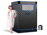 Portable sauna tent room-Black 63593722