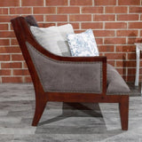 ZNTS Leather Accent Chair B046104333