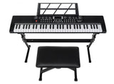GEP-110 61 Key Keyboard with Piano Stand, Piano Bench, Built In Speakers, 15591988