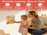 Montessori Wooden Time Learning Clock for Kids 3, All-in-One Calendar Season Weather Educational 41295050