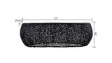T3601-50 Oval Coffee Table Black B009140731