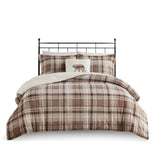 Full/Queen Plush to Sherpa Down Alternative Comforter Set B035100510
