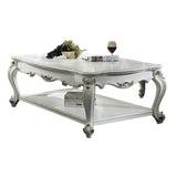 Antique Pearl Coffee Table with Bottom Shelf B062P209106