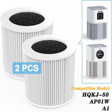 ZNTS 2Pack Air Purifier A1 Replacement Filter H13 True HEPA Air Cleaner Filter 10330291