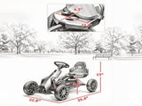 12V Kids Ride On Go Kart Black, EVA Tires, for Pavement & Lawn Driving, 2 Speeds, Safety Belt, 3-8 50507327