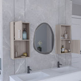 Oba 2-Pc Wall-Mounted Bathroom Medicine Cabinet with Open and Closed Storage B200P188847