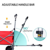 Collapsible Wagon Cart Foldable,Wagons Carts Foldable with Wheels with Drink Holders,for W321P269222