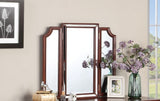 Luxurious Majestic Classic Cherry Color Vanity w Stool 3- Storage Drawers 1pc Bedroom Furniture B011111850