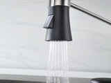 Matte Black Kitchen Faucet with Soap Dispenser Single Handle Kitchen Sink Faucet with Pull Down T3177P277522