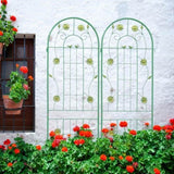 4 Pack Metal Garden Trellis 71" x 19.7" Rustproof Trellis for Climbing Plants Outdoor Flower Support W1586135449
