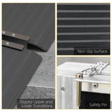 10FT Foldable Threshold Ramp with Non-Slip SurfaceWheelchair Ramp,Aluminum Handicap Ramp 81562062