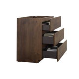 Alice-30F-105,Floor cabinet WITHOUT basin, Walnut color, With three drawers, Pre-assembled W1865107748