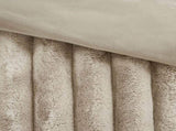 Ultrasoft Faux Fur Ribbed Comforter Set Full/Queen B035P294133