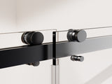For 56-60 inches * 76 inches Frameless Double Sliding Shower Door in Matte Black , 3/8 inches W1552P239509