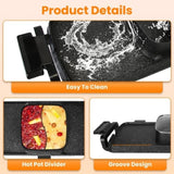 ZNTS 2 in 1 Hot Pot with Grill, Electric Hot Pot 2 in 1 Hot Pot BBQ Grill, Removable Hotpot Pot 2800W 73412339