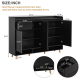 ON-TREND Sleek and Contemporary Shoe Cabinet with Adjustable Shelves, Minimalist Home Organizer with WF321211AAB