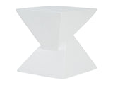 All Weather MGO X Design Side Table - Stylish White Indoor Outdoor Table for Home, Garden, Balcony, N770P341402W
