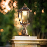 Retro gold Solar Column Headlights With Dimmable LED 1 pack W1340133339
