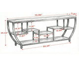 70.9" Entryway Sofa Table with Shelves, Console Table 68030504