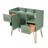 36'' Bathroom Vanity without Sink, Modern Freestanding Single Bathroom Cabinet with 2 Drawers & 2 N710P175744F