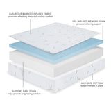10-Inch Dual Layer Memory Foam Mattress with Bamboo Infused Cover - Twin B123P303575
