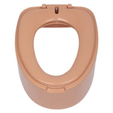 ZNTS Portable Toilet with Non-slip Mat Brown 79167273